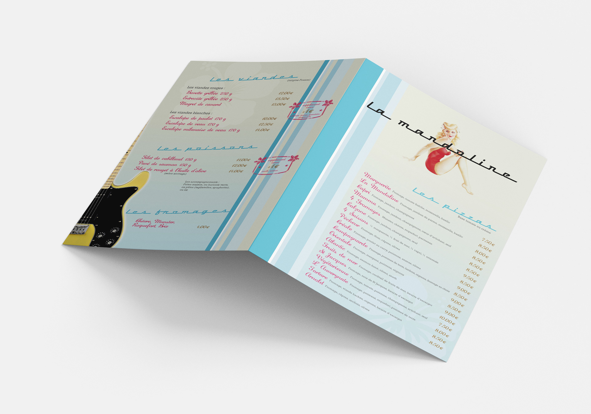 Menu restaurant La Mandoline - Nancy