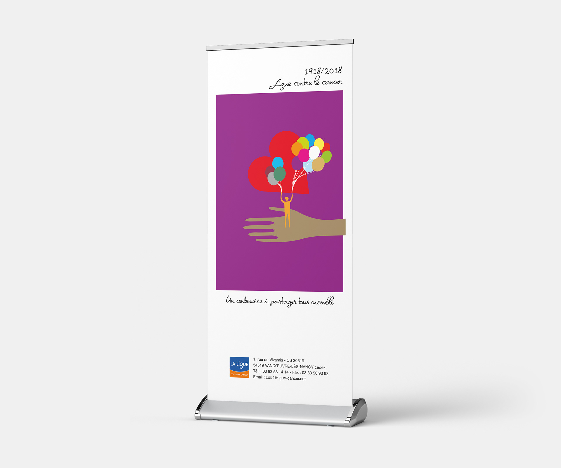 rollup Le Ligue contre le cancer - Vandoeuvre-lès-Nancy