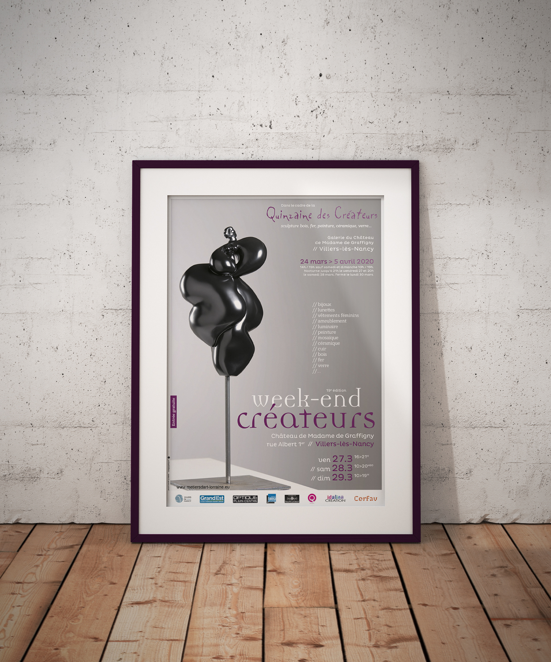 affiche Week-end Créateurs 2020