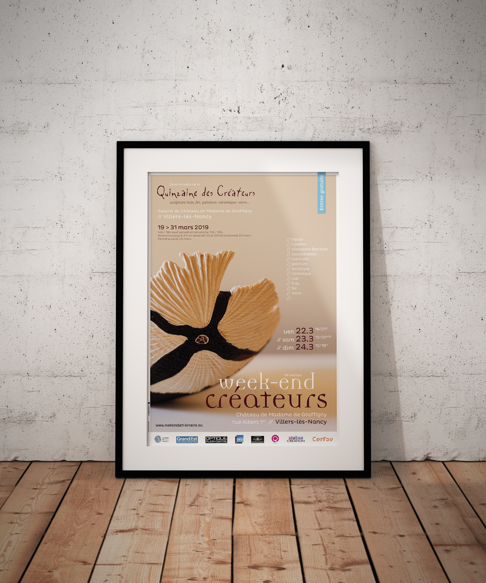 affiche Week-end Créateurs 2019